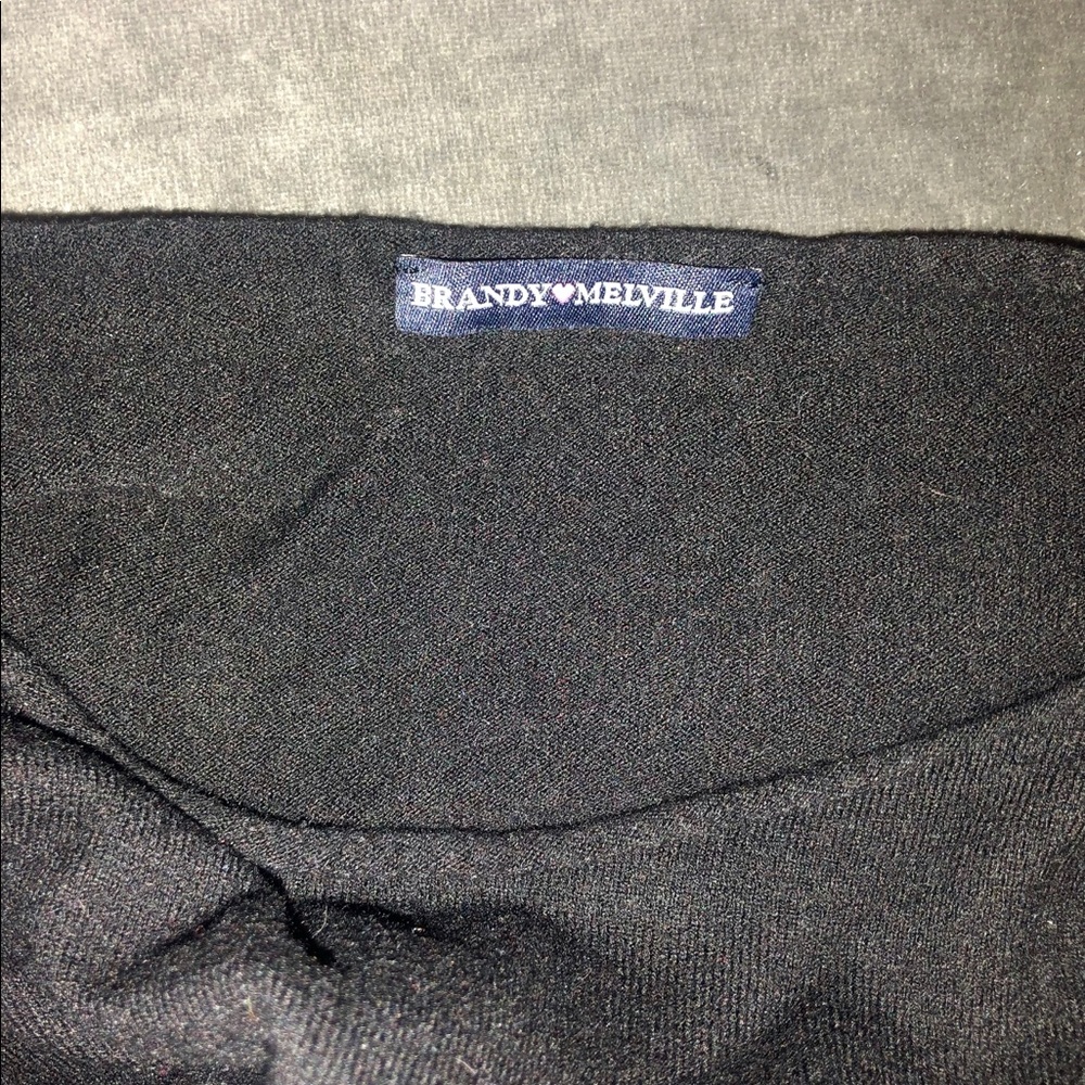 Black stretch cropped stretch sweater